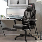 Chaise de jeu BOSSIN style racing, chaise de jeu grande taille supportant jusqu'à 136 kg (300 lbs), dossier haut, chaise d'ordinateur