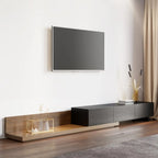 Meuble TV extensible en noyer avec 3 tiroirs
