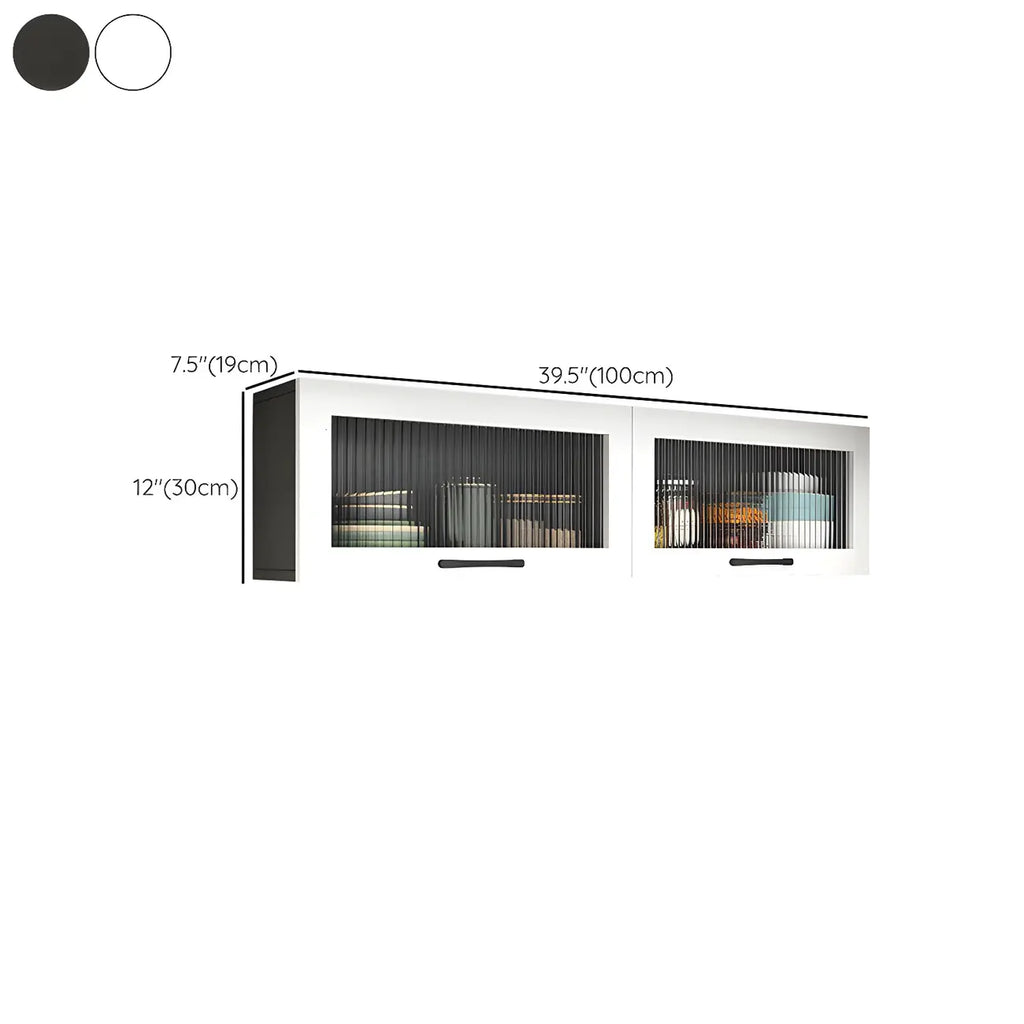 vaisselier mural en bois blanc pour cuisine
