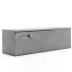 Chaise longue convertible Avana Kami / Yoga et massage - Pouf 2 en 1 avec fauteuil de yoga dépliable dissimulé, Microvelours - Non disponible