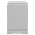 Ensemble de chambre à coucher Seleena Glam Silver Wood 5 pièces avec panneaux capitonnés et port USB par Furniture of America
