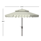 Parasol déporté double toit 274 cm avec cantonnière Kjerstin SAFAVIEH Outdoor