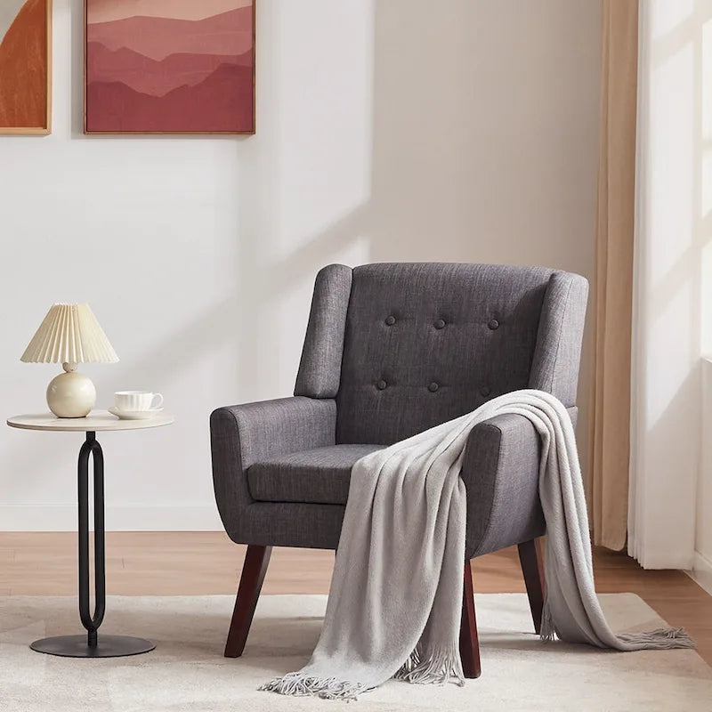 HUIMO Set di 2 poltrone moderne trapuntate
