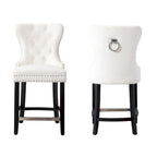 Sgabello da bancone Carter 24 Wingback Tufted Nailhead (set da 2)