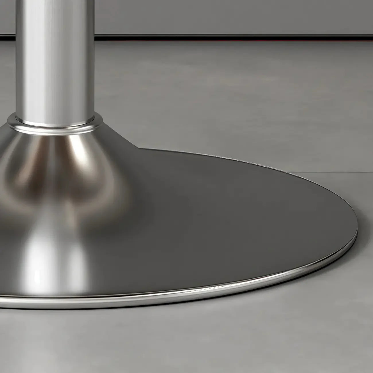 Tabouret de bar pivotant et réglable avec selle rembourrée en cuir