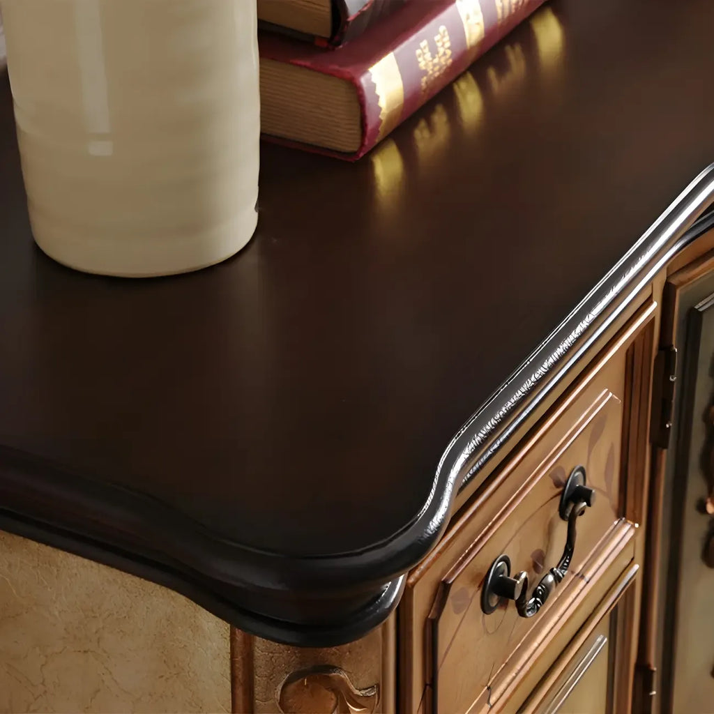 Console de rangement en bois de style français avec tiroirs