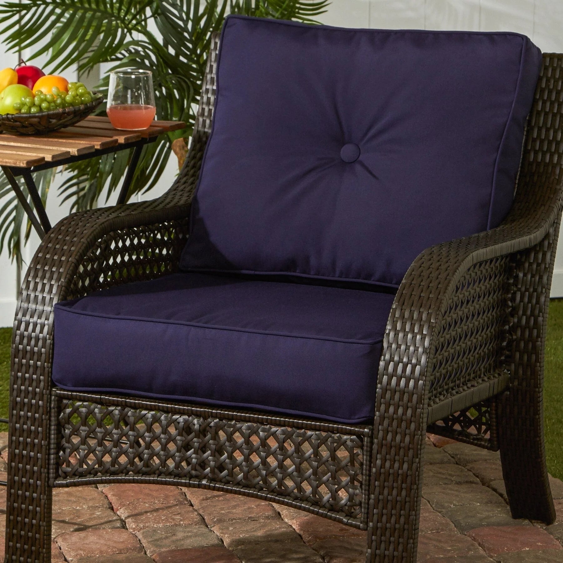 Ensemble de 2 coussins d'extérieur Sunbrella Premium pour siège profond