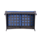 Gymojoy Canapé d'extérieur deux places en rotin Wicker Sofa Set