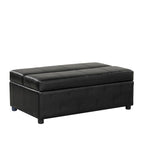 Divano letto pieghevole estraibile a forma di pouf singolo con materasso, letto per gli ospiti convertibile, divano letto rivestito in PU