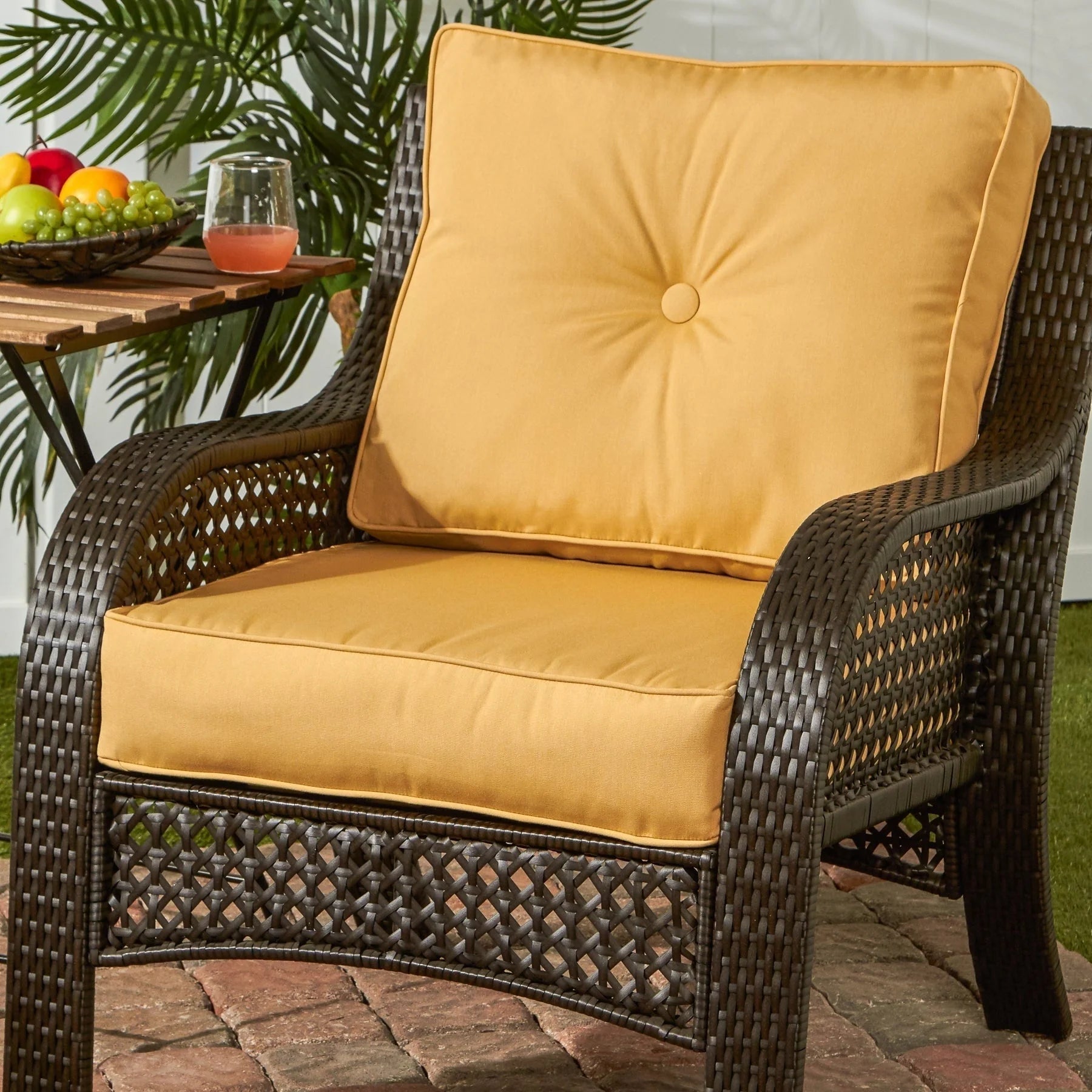 Ensemble de 2 coussins d'extérieur Sunbrella Premium pour siège profond