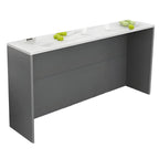 Table de bar rectangulaire blanche en bois pour salon