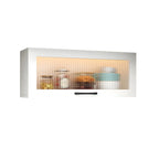 vaisselier mural en bois blanc pour cuisine