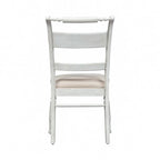 Chaises d'appoint à dossier à lattes Whitney en lin antique (Lot de 2)