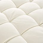 Canapé-lit Chenille avec dossier touffeté et 2 oreillers détachables pour le salon