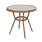 Ensemble bistrot commercial intérieur/extérieur avec table et quatre chaises