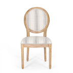 Chaises de salle à manger en tissu de style campagnard français - NH419413