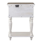 Comodino con Gambe Antico Bianco Magnolia Manor