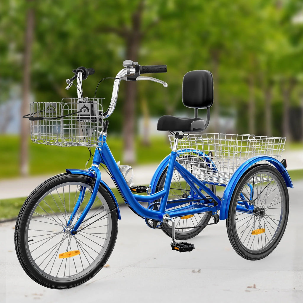 26 Tricycles pour adultes à 3 roues, 7 vitesses