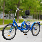 26 Tricycles pour adultes à 3 roues, 7 vitesses