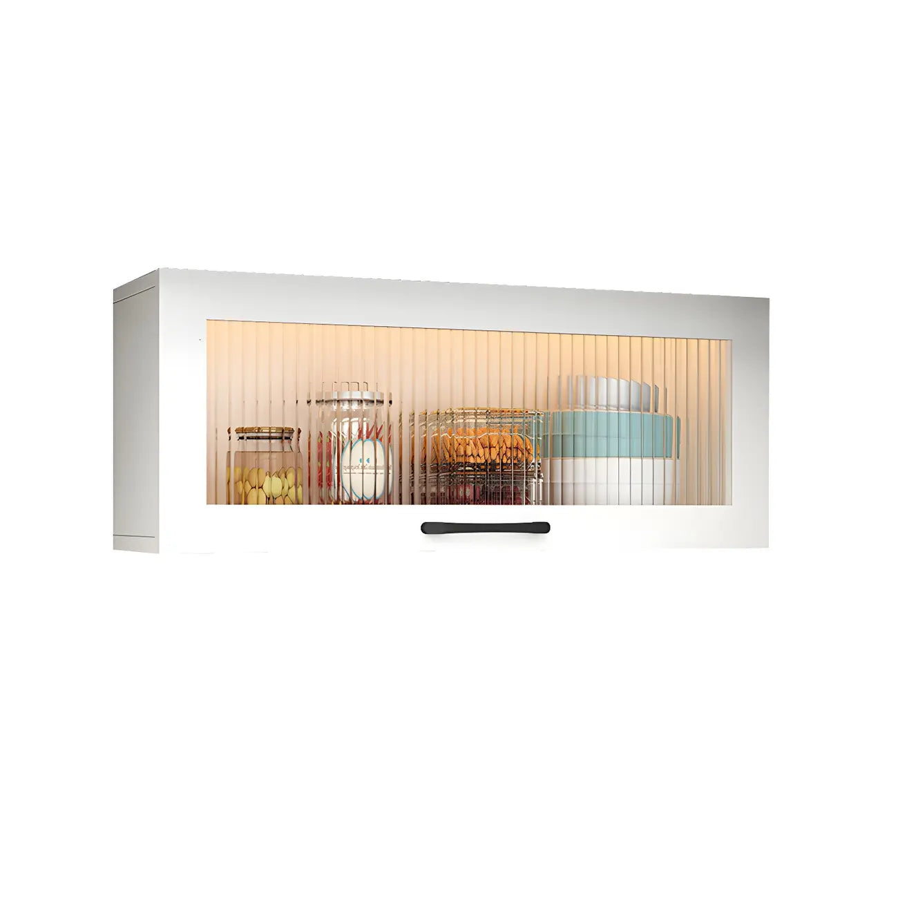 vaisselier mural en bois blanc pour cuisine