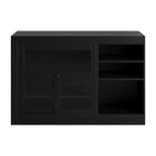 Buffet extensible de style campagnard en MDF noir