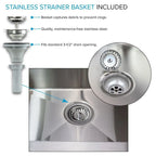 24-in W x 22-in D x 35-in H Stainless Steel Laundry Sink and Wash Stand