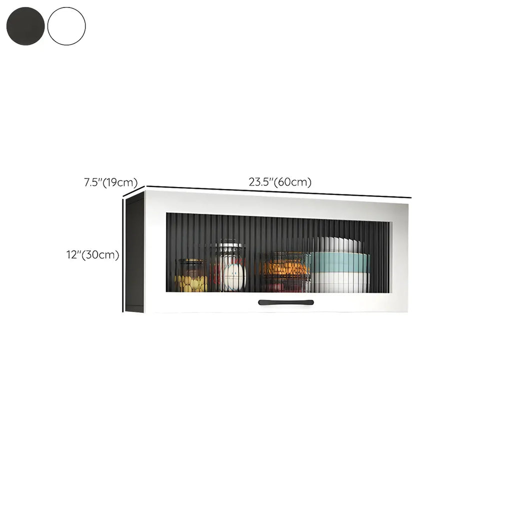 vaisselier mural en bois blanc pour cuisine