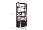 Casier à vin industriel polyvalent en métal avec armoire