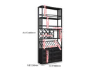 Casier à vin industriel polyvalent en métal avec armoire