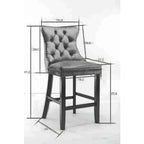 Tabourets de bar style loisirs, lot de 2
