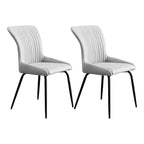 Chaises de cuisine/salle à manger industrielles gris foncé sans accoudoirs