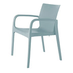 Fauteuil de salle à manger empilable toutes saisons Alissa en résine, lot de 2
