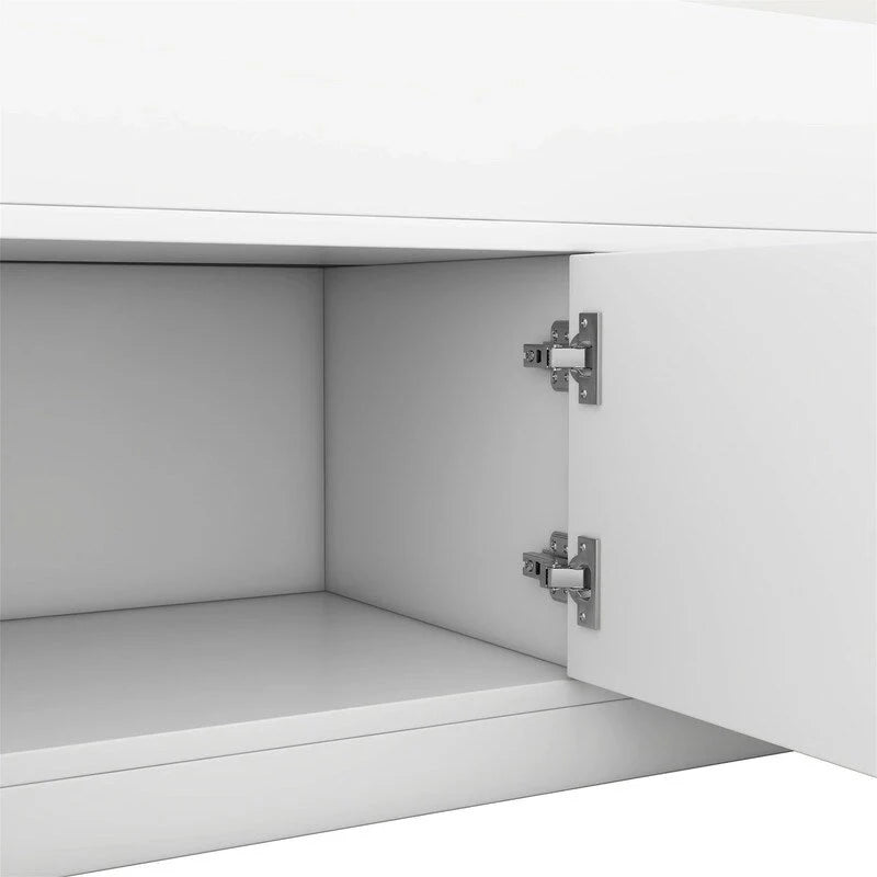 Lit plateforme capitaine double/grand avec 4 tiroirs et étagères de rangement, cadre de lit en bois massif avec tête de lit bibliothèque de rangement