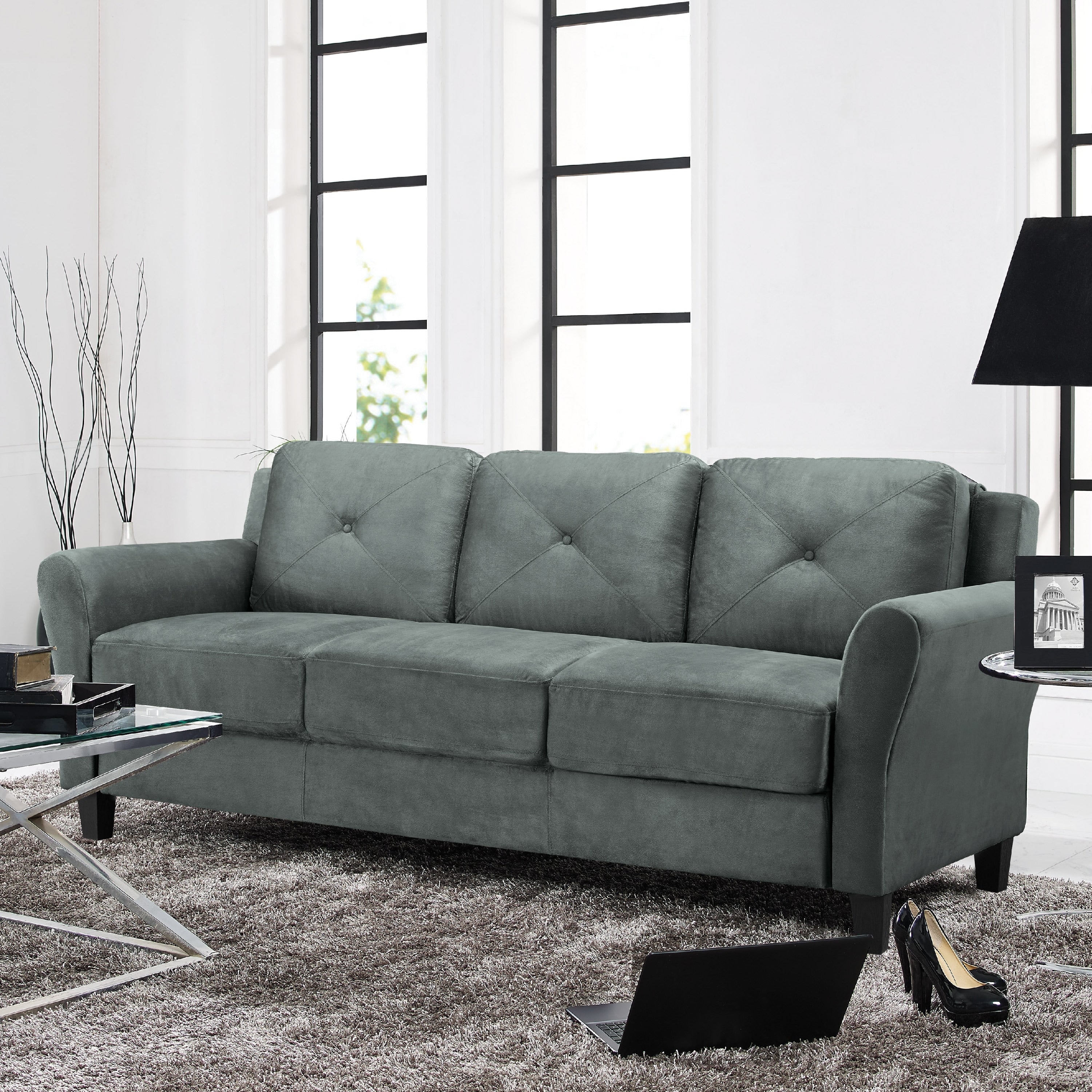 Canapé iLounge Harvard en microfibre