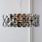 Lustre tambour en cristal pour une élégance moderne